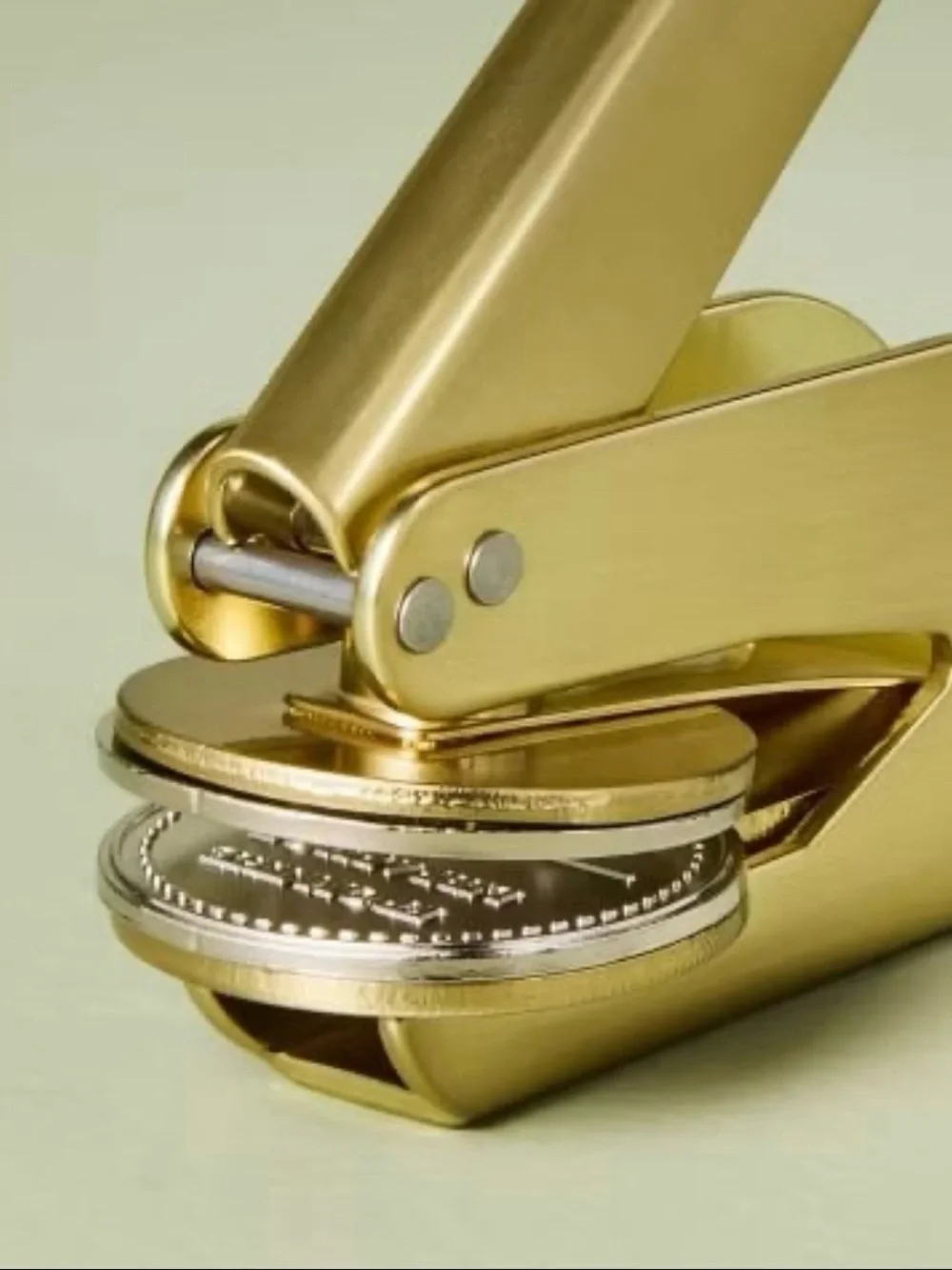 Heart & Hand With Magnolia Brass Page Press